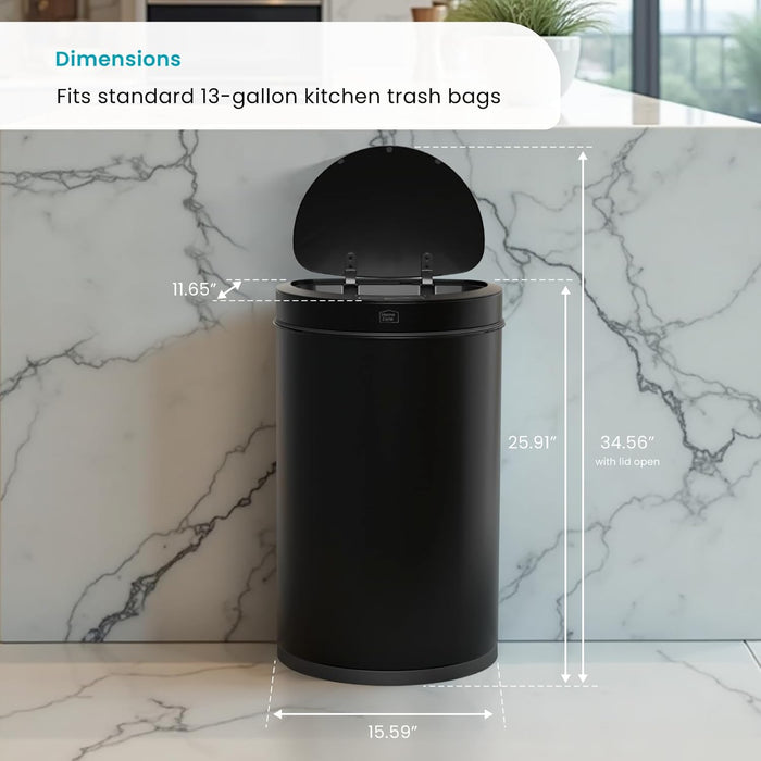 13 Gallon Automatic Trash Can with Motion Sensor