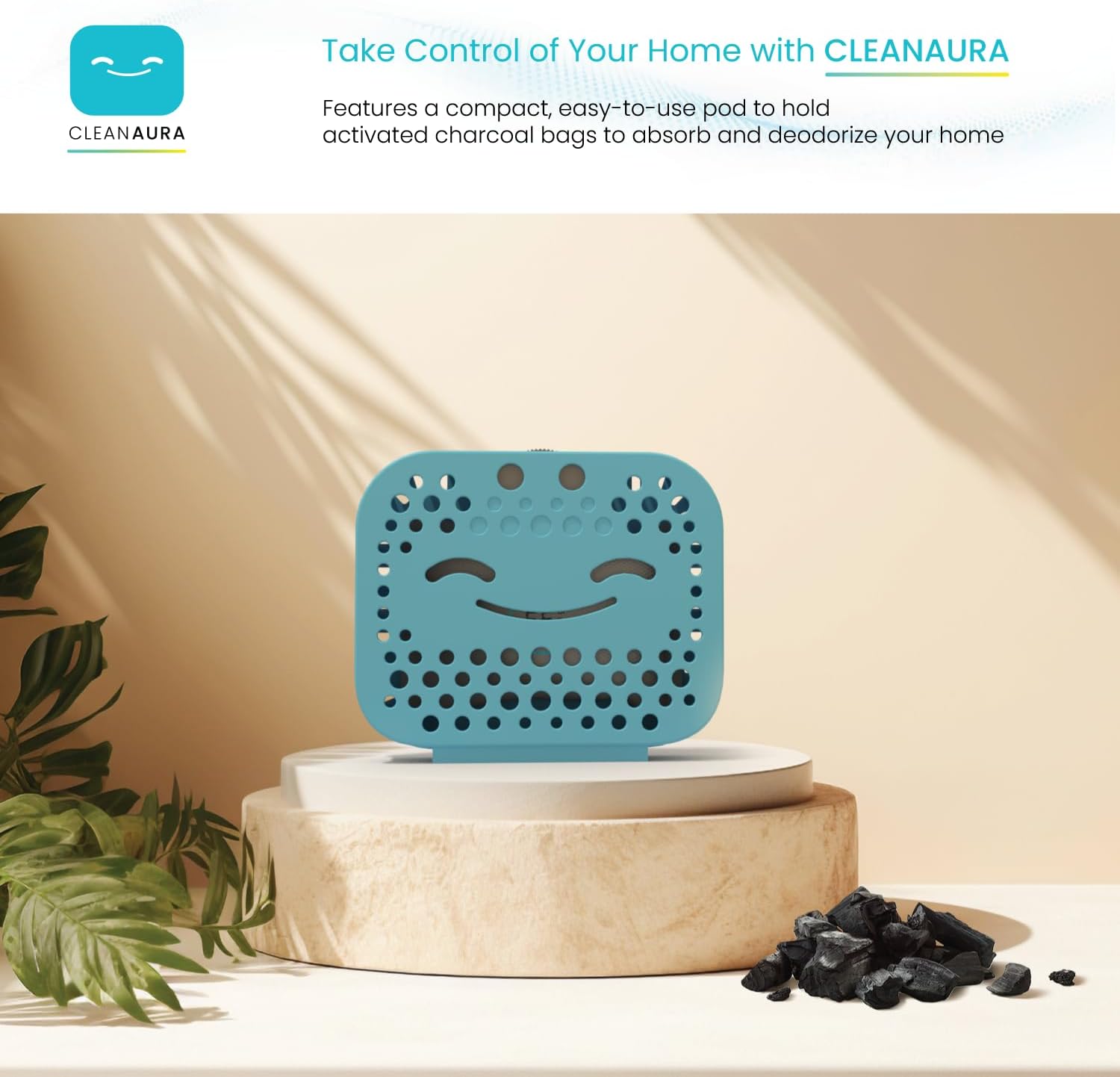 Home Zone Living CleanAura Air Freshener Scent Pod Home Kit, Helps Remove  Unwanted Trash Can Odors, Cherry Blossom Scent