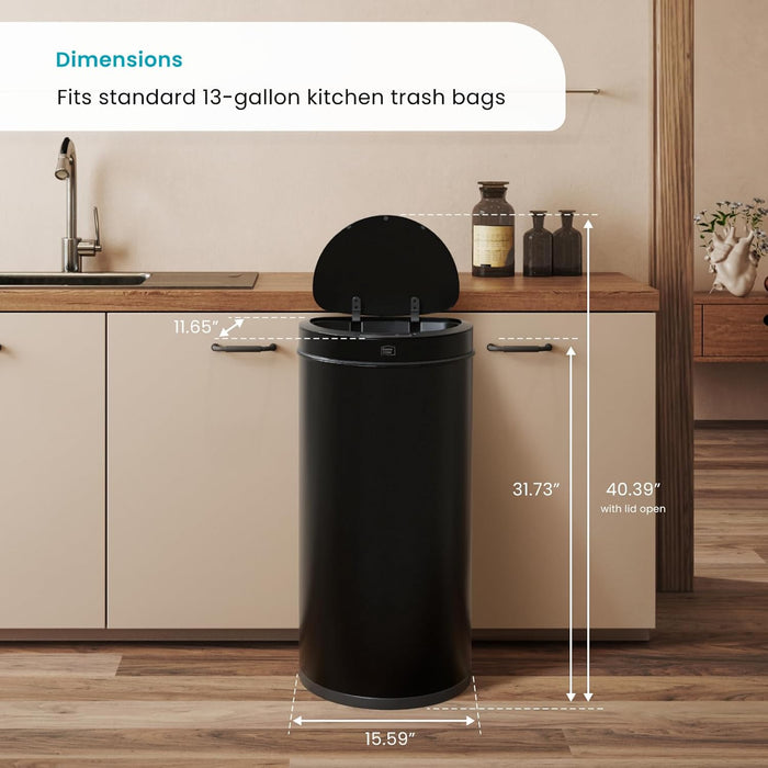 16 Gallon Automatic Trash Can with Motion Sensor