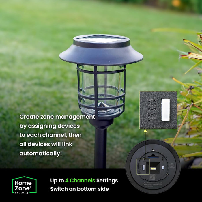 Mesh Linkable Series 4-Pack Solar LED Security Pathway Light - Classic