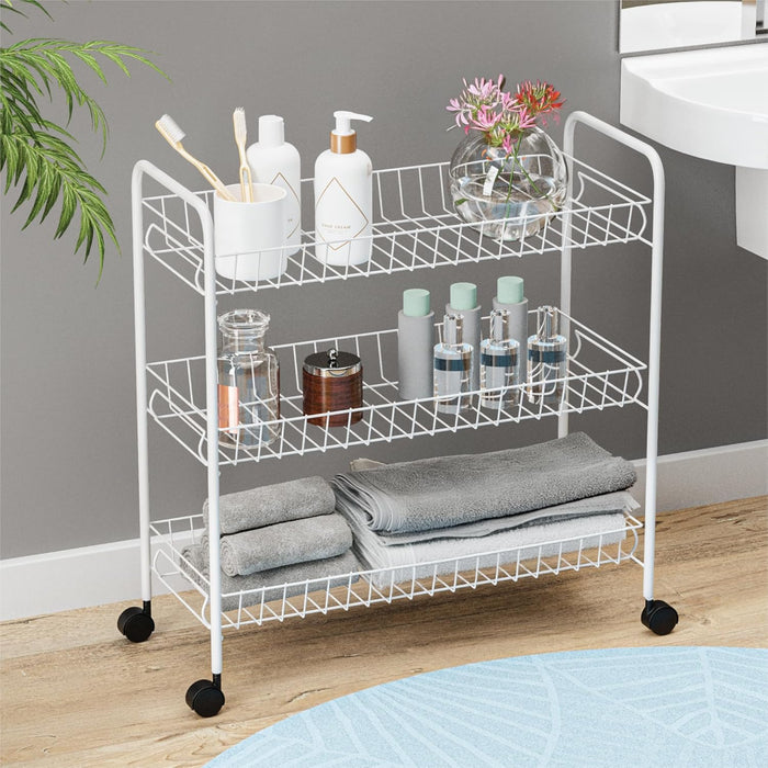 3 Tier Rolling Utility Cart with Handle