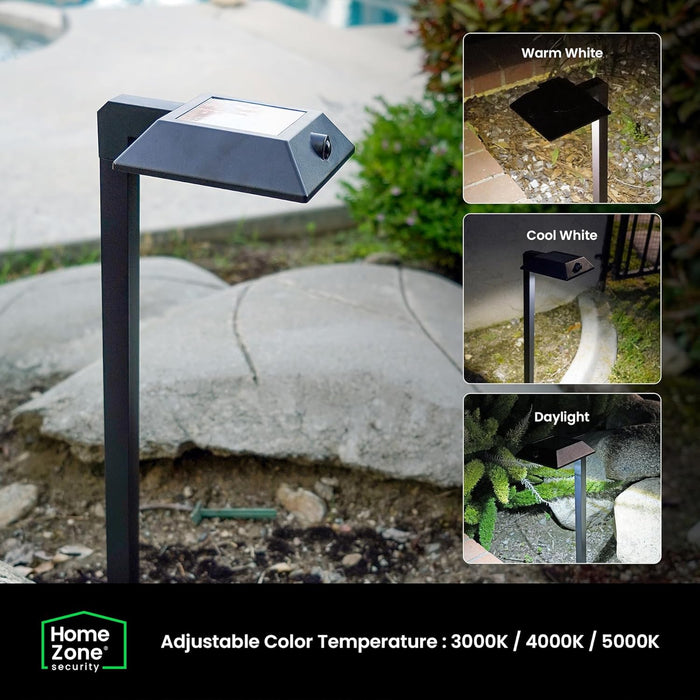 Mesh Linkable Series 4-Pack Solar LED Security Pathway Light - Contemporary