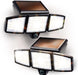 Solar Triple Head Flood Lights, 2-Pack - Home Zone Living