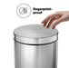 1.8 Gallon Round Bathroom Trash Can with Toilet Brush - 7 Liter - Home Zone Living