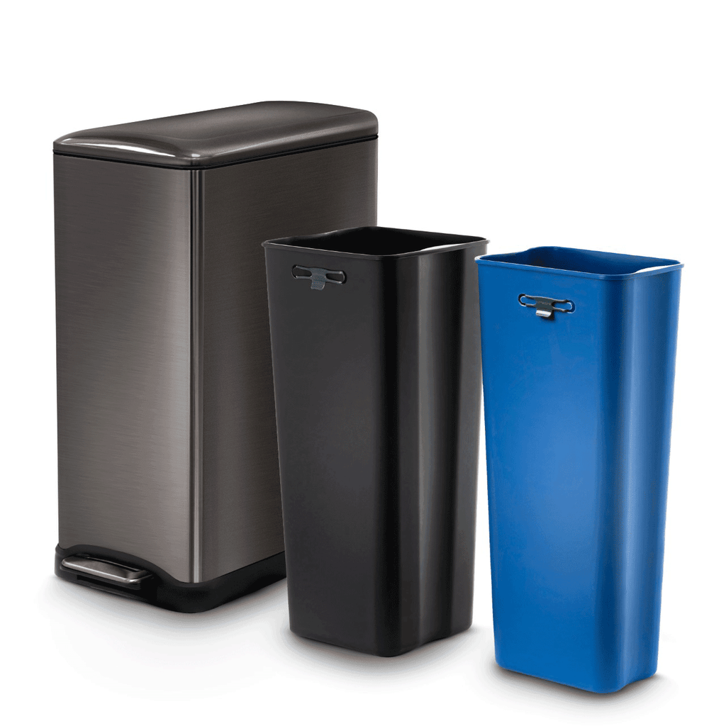 Dual Compartment Trash Cans - Home Zone Living