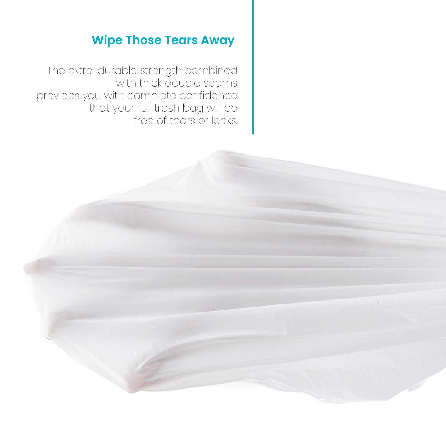 Heorryn Z3BKCHP 8 Gallon Drawstring Trash Bags-0.79 Mil Ultra