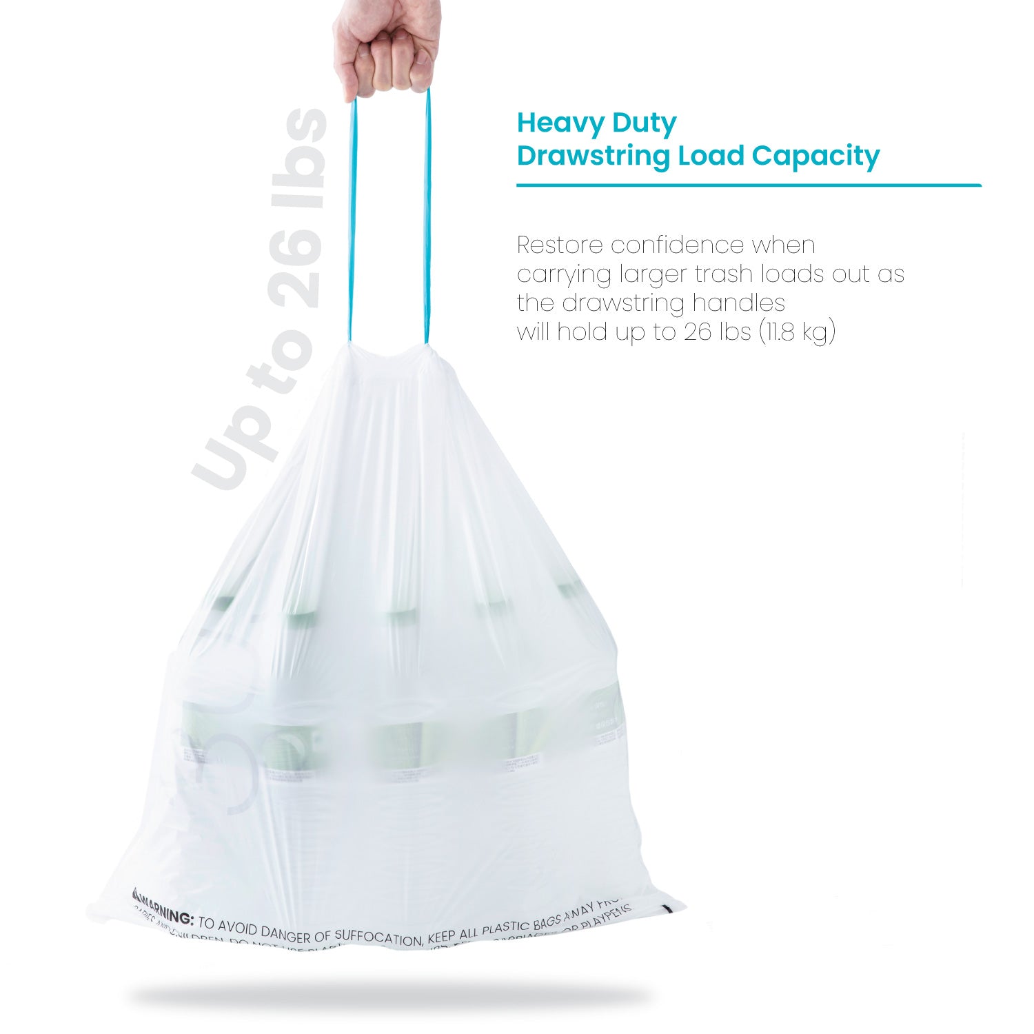 20 Premium Trash Bags for 8 Gallon Can – iTouchless Housewares and Products  Inc.