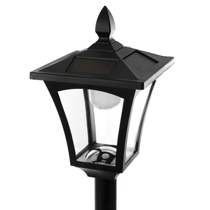 Solar Lamp Post Light: Warm LED 65” Tall Lamp - Home Zone Living