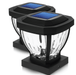 Solar Post Cap Light: Warm LED 2-Pack - Home Zone Living